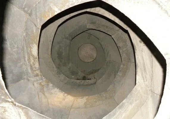 Ready-mix drum interior treated with Fusion, 12 weeks after application with no concrete buildup