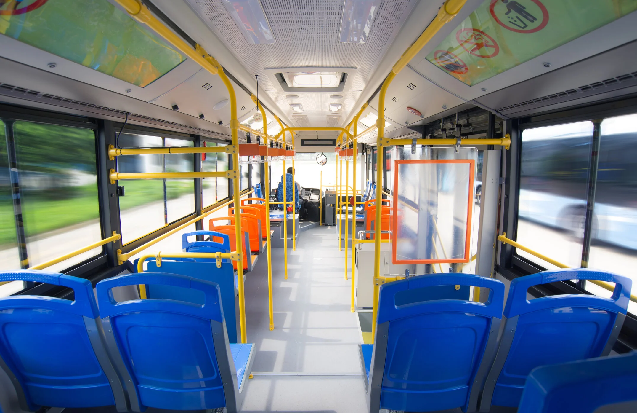 Purgo antimicrobial interior cleaner for bus and transit interiors