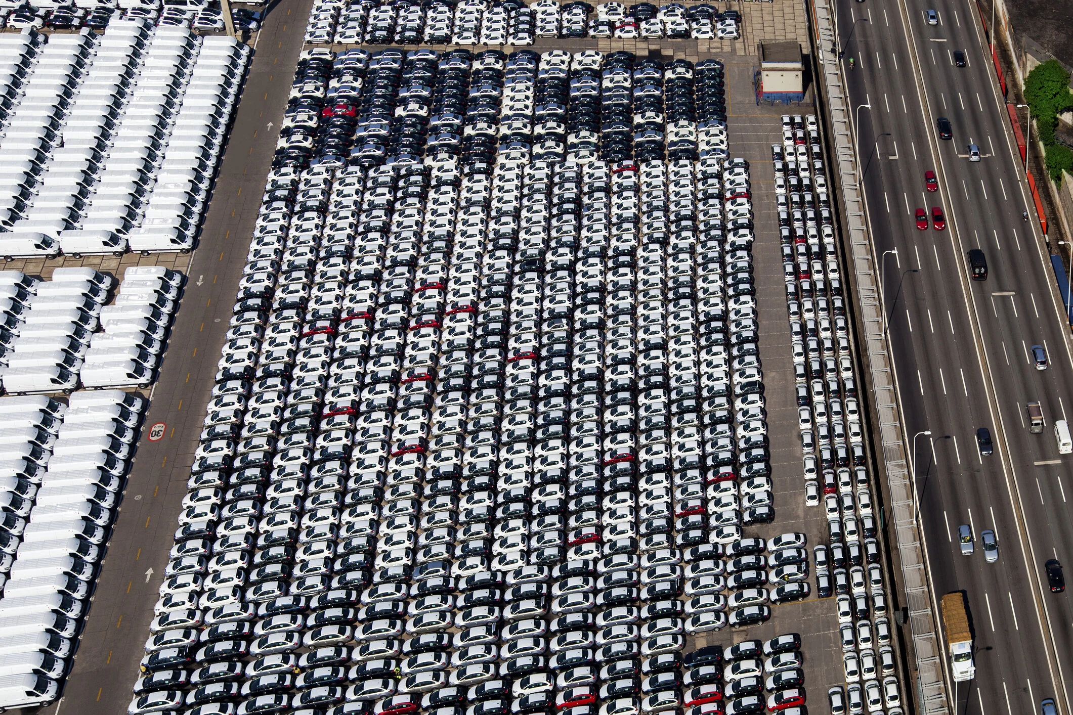 FogX storage protection coating applied to fleet vehicles in a storage lot